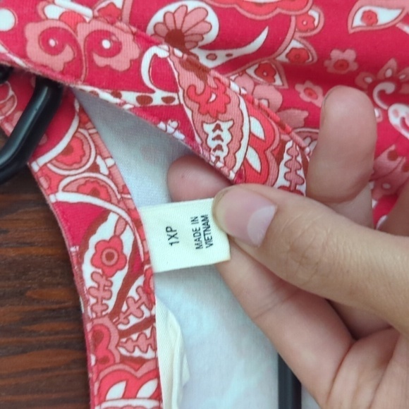 Isaac Mizrahi Bridgehampton Knit Henley Dress Red A4857191. size 1X Petite - Picture 3 of 9